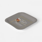 Machen Sie es zu einer doppelten Feier Grau Whiske Pappteller (Gewinkelt)