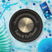 Machen Sie es zu elf schwarzen und goldenen Pappteller (Party)