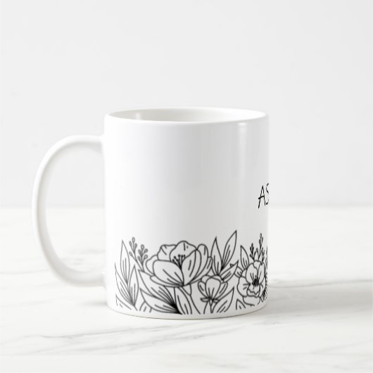 Machen Sie es zu Ihrem Bauernhaus Blumenkohl Kaffe Kaffeetasse (Links)