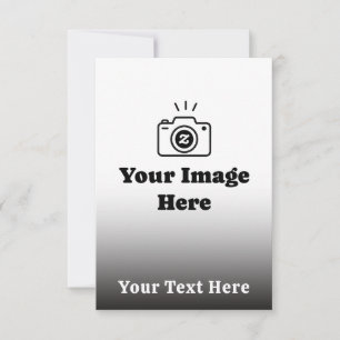 Machen Sie es zu Ihrem mit Lieblingsfoto und Text RSVP Karte