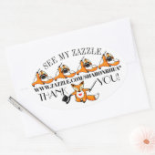 Machen Sie es zu Ihrem Werbeaufkleber Ovaler Aufkleber (Umschlag)