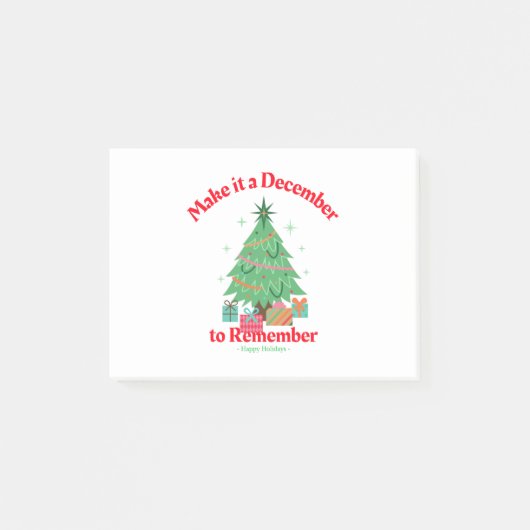 Machen Sie es zum Dezember Post-it Klebezettel (Vorderseite)