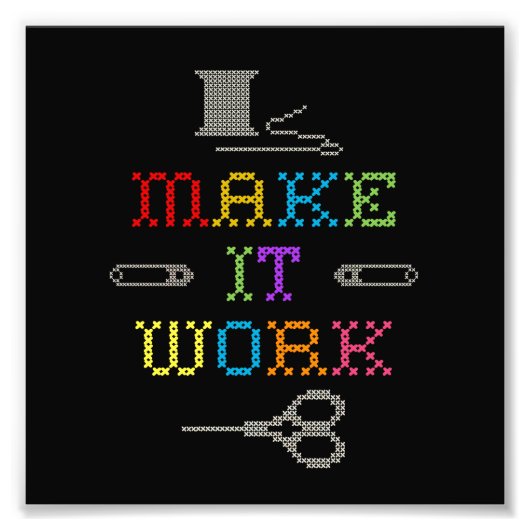 Machen Sie es zum Laufen Fotodruck (Vorne)