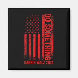 Machen Sie etwas Kamala Harris Waltz 2024 Red Usa  Magnet