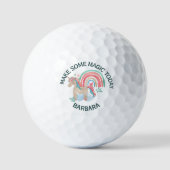 Machen Sie etwas Zauberei heute Namen Rosa Golfball (Vorderseite)