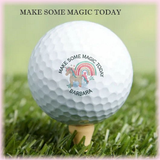 Machen Sie etwas Zauberei heute Namen Rosa Golfball