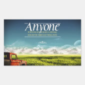 "Machen Sie Fehler" Inspiration Zitat Rechteckiger Aufkleber (Vorderseite)