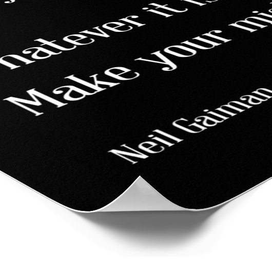 Machen Sie Fehler Poster (Ecke)