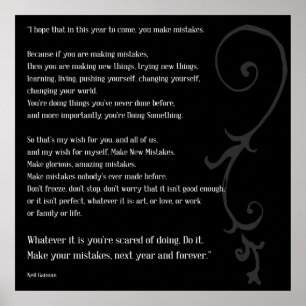 Machen Sie Fehler Poster