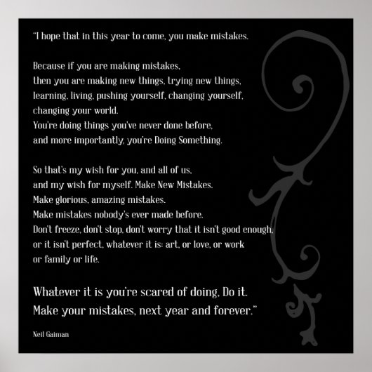 Machen Sie Fehler Poster (Vorne)