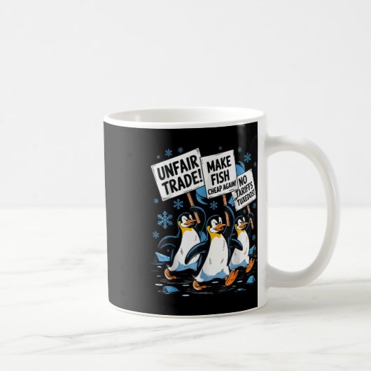 Machen Sie Fisch wieder billig! Funny Resist Pengu Kaffeetasse (Rechts)