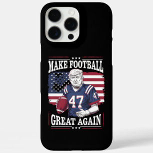 Machen Sie Football wieder groß Vintag USA Flag Tr iPhone 16 Pro Max Hülle