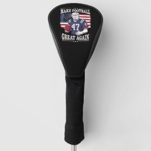 Machen Sie Football wieder groß Vintag USA Flag Tr Golf Headcover