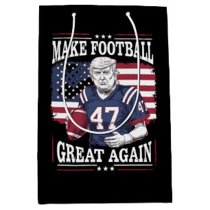 Machen Sie Football wieder groß Vintag USA Flag Tr Mittlere Geschenktüte