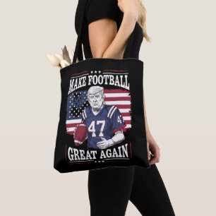 Machen Sie Football wieder groß Vintag USA Flag Tr Tasche