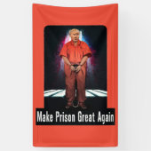 Machen Sie Gefängnis große wieder - Anti-Trumpf Banner (Vertikal)