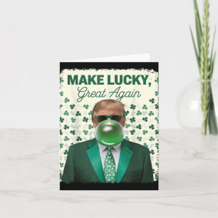 Machen Sie Glück wieder groß Trump blasen Blase Gu Karte