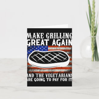 Machen Sie Grillen wieder groß für US Trump Grille Karte