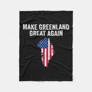 Machen Sie Grönland wieder groß Shirt Trump Meme M Fleecedecke