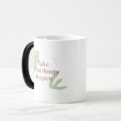 Machen Sie gute Dinge zum Kaffee Verwandlungstasse (Vorderseite Links)