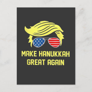 Machen Sie Hanukkah wieder groß Trump jüdisch Postkarte