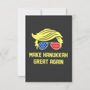 Machen Sie Hanukkah wieder großartig Trump jüdisch Dankeskarte