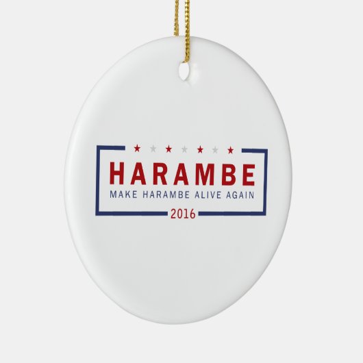 Machen Sie Harambe lebendig wieder Keramikornament (Rechts)