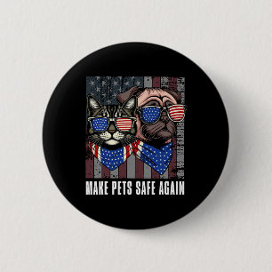 Machen Sie Haustiere wieder sicher Trump Harris en Button