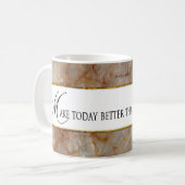 Machen Sie heute besser als gestern Tasse - MARBLE (Vorderseite Links)