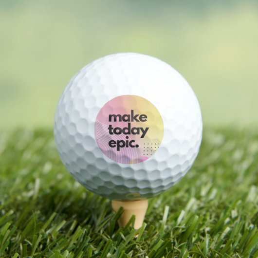 Machen Sie heute ein inspirierendes Zitat Golfball (Insitu T-Shirt)