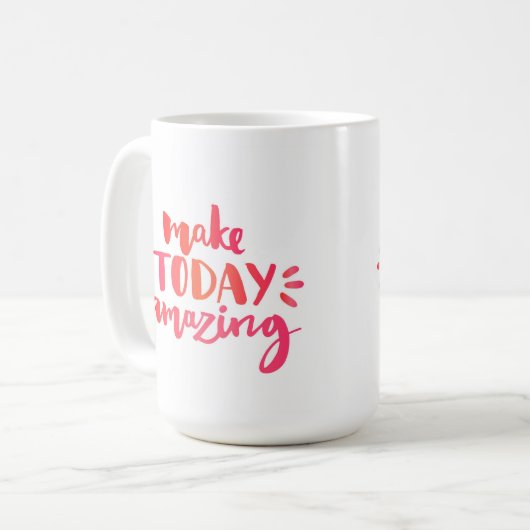 Machen Sie heute fantastische 2 Kaffeetasse (Vorderseite Links)