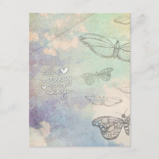 Machen Sie heute Ihren Tag Postkarte (Vorderseite)