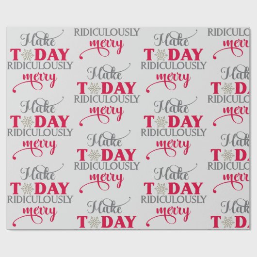 Machen Sie heute lächerlich froh Geschenkpapier (Flach)