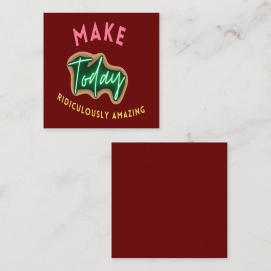 Machen Sie heute lächerlich phantastisch Begleitkarte (Vorne/Hinten)