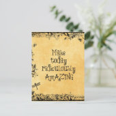 Machen Sie heute lächerlich Phantastisches Lebensa Postkarte (Stehend Vorderseite)