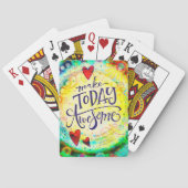 Machen Sie heute Phantastisch Spaß mit fröhlicher  Spielkarten (Rückseite)