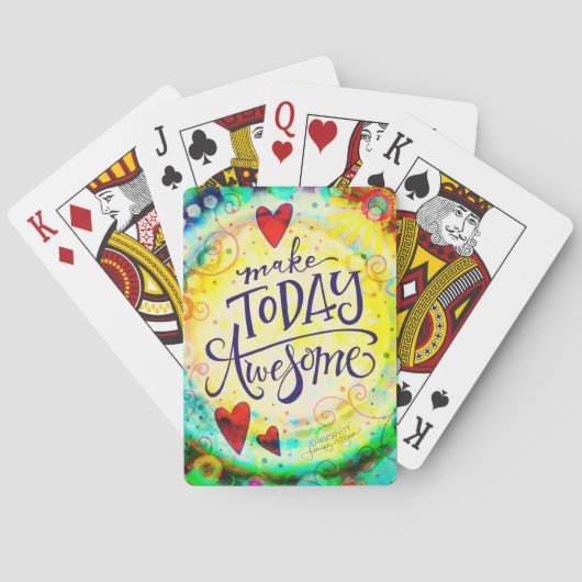 Machen Sie heute Phantastisch Spaß mit fröhlicher  Spielkarten (Rückseite)