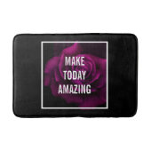 Machen Sie heute Phantastische Lila Rose Inspirati Badematte (Vorderseite)