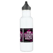 Machen Sie heute Phantastische Lila Rose Inspirati Edelstahlflasche (Rechts)