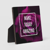 Machen Sie heute Phantastische Lila Rose Inspirati Fotoplatte (Vorderseite)