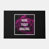 Machen Sie heute Phantastische Lila Rose Inspirati Fußmatte (Vorderseite)