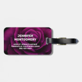 Machen Sie heute Phantastische Lila Rose Inspirati Gepäckanhänger (Rückseite horizontal)