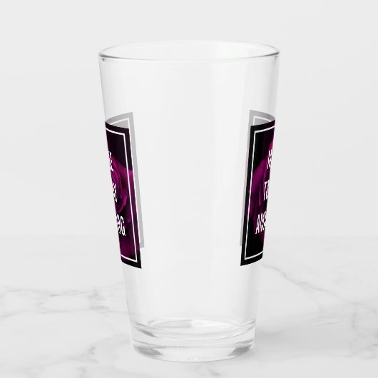 Machen Sie heute Phantastische Lila Rose Inspirati Glas (Links)