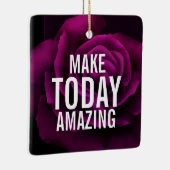 Machen Sie heute Phantastische Lila Rose Inspirati Keramikornament (Rechts)