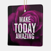 Machen Sie heute Phantastische Lila Rose Inspirati Keramikornament (Links)