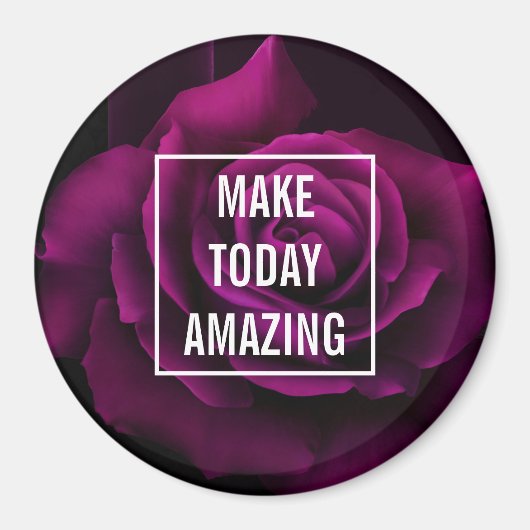 Machen Sie heute Phantastische Lila Rose Inspirati Magnet (Vorne)