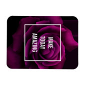 Machen Sie heute Phantastische Lila Rose Inspirati Magnet (Horizontal)