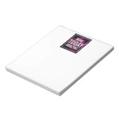 Machen Sie heute Phantastische Lila Rose Inspirati Notizblock (Rotiert)