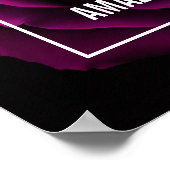 Machen Sie heute Phantastische Lila Rose Inspirati Poster (Ecke)