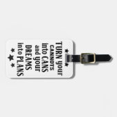 Machen Sie Ihr Cannots zu Dosen-Gepäckanhänger Gepäckanhänger (Vorderseite horizontal)